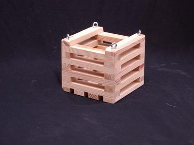 Košík dřevěný (10 x 10cm) - 1
