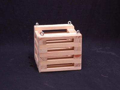 Košík dřevěný (10 x 10cm) - 2