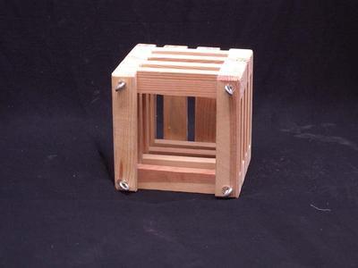 Košík dřevěný (10 x 10cm) - 3